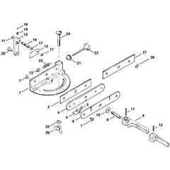 Stihl HOS - Swivelling Support - Parts Diagram