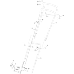 Toro HoverPro 450 - 02616 (400000000 - 419999999) Handle