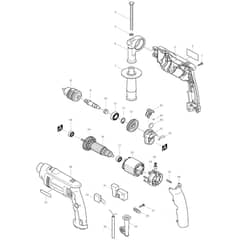 Makita HP1620 - Hammer Drill 16mm - Power Tool Diagram