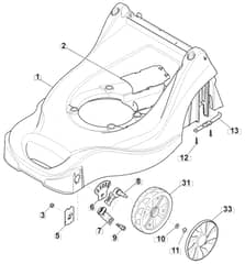 HP164 - 2019-2021 - 297411048/MC - Mountfield Rotary Mower Deck Diagram