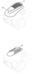 HP164 - 2019-2021 - 297411048/MC - Mountfield Rotary Mower Engine Cover Diagram