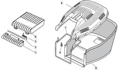 HP185 - 2015-2019 - 299164623/SF - Mountfield Rotary Mower Grass Bag Diagram