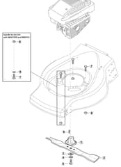HP185 - 2017-2018 - 299164623/WX - Mountfield Rotary Mower Blade Diagram