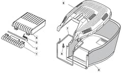 HP185 - 2017-2018 - 299164623/WX - Mountfield Rotary Mower Grass Bag Diagram