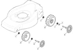 HP185 - 2017-2018 - 299164623/WX - Mountfield Rotary Mower Wheels Diagram