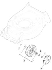 HP185 - 2019-2022 - 2L0481023/MC - Mountfield Rotary Mower Wheels Diagram