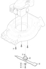 HP185 - 2022 - 2L0481043/MC - Mountfield Rotary Mower Blade Diagram