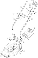 HP410 - 2005 - 2297430047/BQ - Mountfield Rotary Mower Main Assembly Diagram