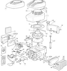 HP414 - 2011-2012 - 297411143/BQ - Mountfield Rotary Mower Engine Diagram