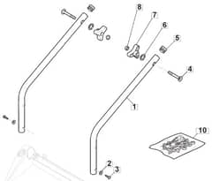 HP41 - 2021-2022 - 297411043/M21 - Mountfield Lower Handle Diagram