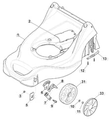 HP41 - 2021 - 297411043/MC - Mountfield Rotary Mower Deck Diagram