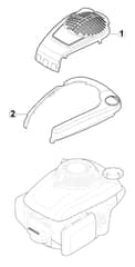 HP425 - 2015-2018 - 295431038/M15 - Mountfield Rotary Mower Engine Cover Diagram