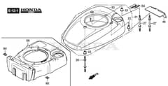 HP425 - 2015-2018 - 295431038/M15 - Mountfield Rotary Mower Fan Cover Diagram