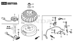 HP425 - 2015-2018 - 295431038/M15 - Mountfield Rotary Mower Flywheel GCV160A0 S4 GB SD Diagram