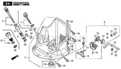 HP425 - 2015-2018 - 295431038/M15 - Mountfield Rotary Mower Oil Pan Diagram