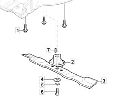 HP42 - 2019-2022 - 2L0431048/M19 - Mountfield Blade Diagram