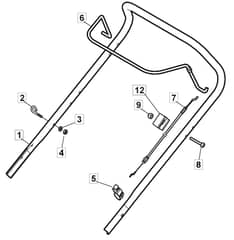 HP42 - 2019-2022 - 2L0431048/M19 - Mountfield Upper Handle Diagram