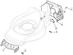 HP454 - 2010-2012 - 299174643/BQ - Mountfield Rotary Mower Front Conveyor Diagram