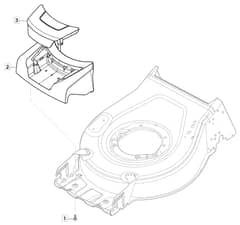 HP45 - 2020-2022 - 2L0481048/AMZ - Mountfield Rotary Mower Mask Diagram