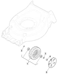 HP45 - 2020-2022 - 2L0481048/AMZ - Mountfield Rotary Mower Wheels Diagram