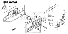 HP45 H - 2016-2017 - 299014633/BQ - Mountfield Rotary Mower Control  GCV160A0 S4 LE SD Diagram