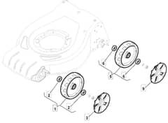 HP46 - 2019 - 295491048/M19 - Mountfield Rotary Mower Wheels Diagram