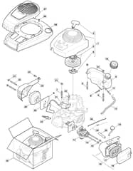 HP46 - 2013-2014 - 299174643/M13 - Mountfield Rotary Mower Engine Diagram