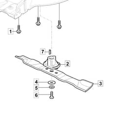 HP46 - 2019-2021 - 2L0481048/M19 - Mountfield Blade Diagram