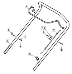 HP46 - 2019-2021 - 2L0481048/M19 - Mountfield Upper Handle Diagram