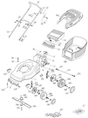 HP470 - 2006 - 299164623/BQ - Mountfield Rotary Mower Main Assembly Diagram