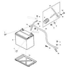 John Deere HPX615E - PC16096 - Battery - ST1005593