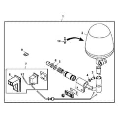 John Deere HPX615E - PC16096 - Beacon Light - ST486589