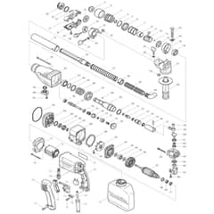 Makita HR2430 - Rotary Hammer 24mm - Power Tool Diagram