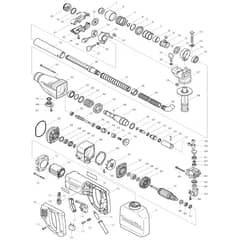 Makita HR2431 - Rotary Hammer 24mm - Power Tool Diagram