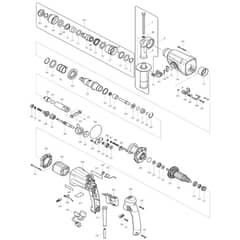 Makita HR2450FT - Rotary Hammer 24mm - Power Tool Diagram