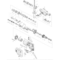 Makita HR2455 - Rotary Hammer 24mm - Power Tool Diagram