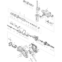 Makita HR2475 - Combination Hammer 24mm - Power Tool Diagram