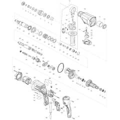 Makita HR2600 - 26mm Rotary Hammer - Power Tool Diagram