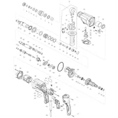 Makita HR2610 - 26mm Rotary Hammer - Power Tool Diagram