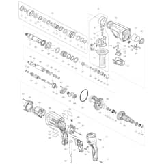 Makita HR2610T - 26mm Combination Hammer - Power Tool Diagram