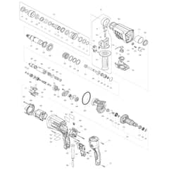 Makita HR2630T - 26mm Combination Hammer - Power Tool Diagram