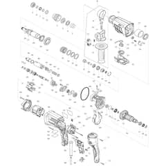 Makita HR2631F - 26mm Combination Hammer - Power Tool Diagram
