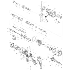 Makita HR2652 - 26mm Comb.Hammer With Dust Ext. - Power Tool 01 Diagram