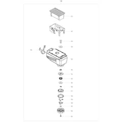 Makita HR2653 - 26mm Comb.Hammer With Dust Ext. - Power Tool 03 Diagram