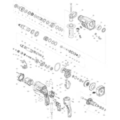 Makita HR2653T - 26mm Combi.Hammer With Self Dust - Power Tool 01 Diagram