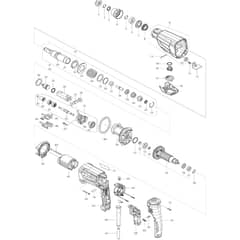 Makita HR2670 - Combination Hammer - Power Tool Diagram
