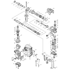 Makita HR2810 - Rotary Hammer 28mm - Power Tool Diagram