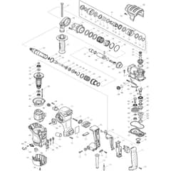 Makita HR2811F - Rotary Hammer 28mm - Power Tool Diagram