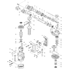 Makita HR3520 - Rotary Hammer 35mm - Power Tool Diagram