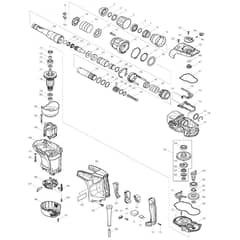 Makita HR4002 - Rotary Hammer 40mm - Power Tool Diagram